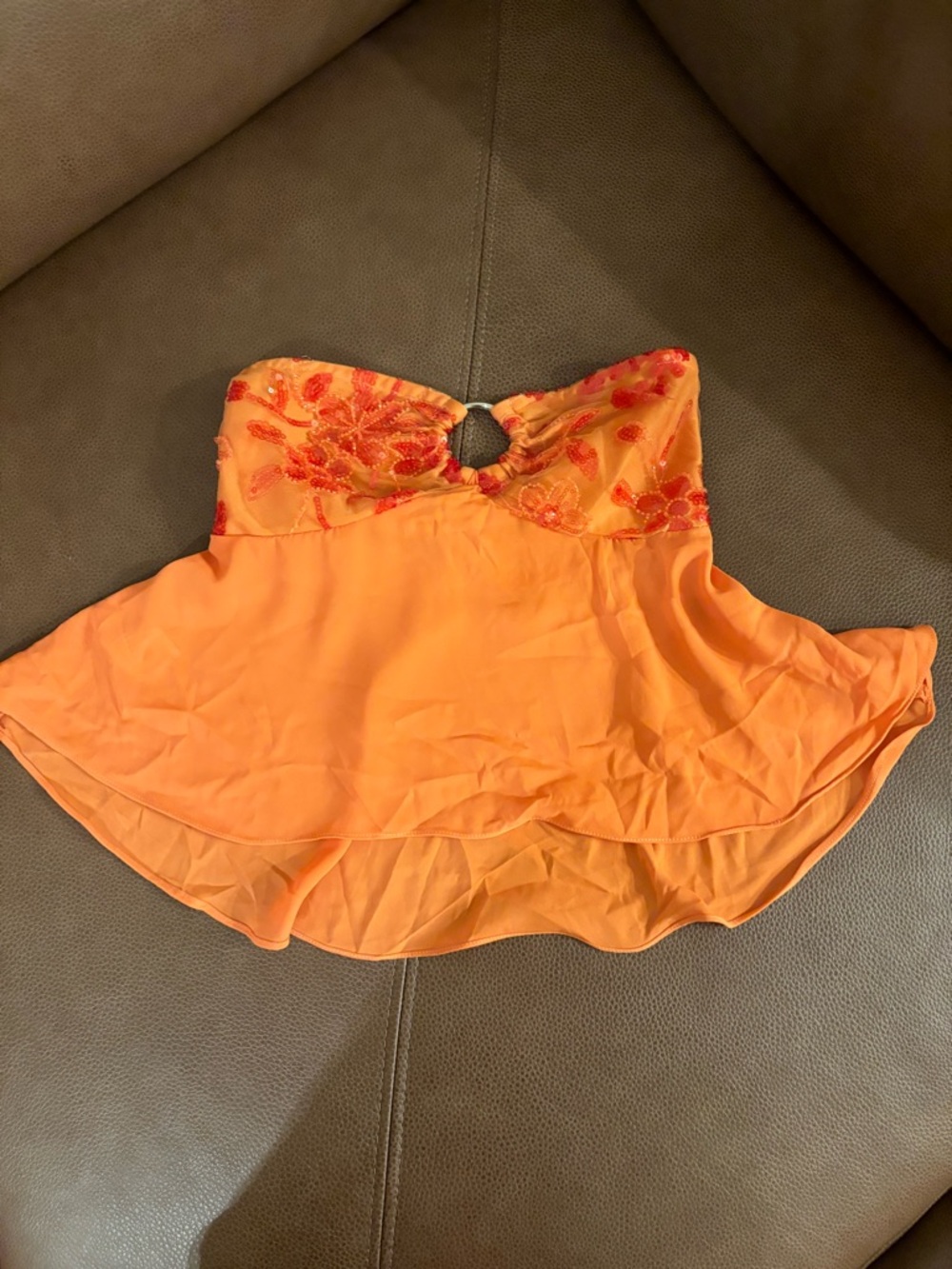 Peppermayo Kenya Beaded Halter Top - Orange - Picture 3 of 5